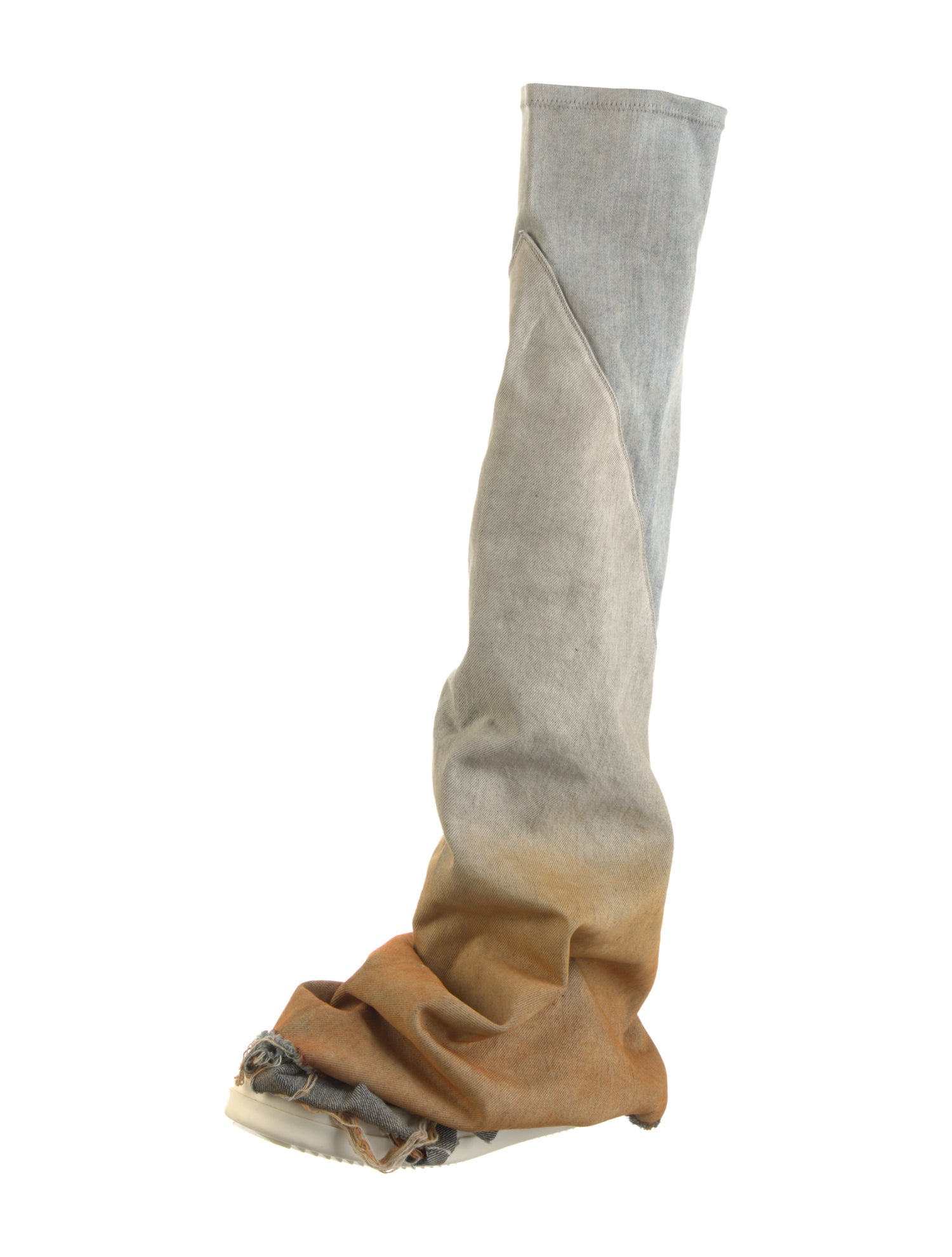 Rick Owens Drkshdw Fetish Colorblock Pattern Boots