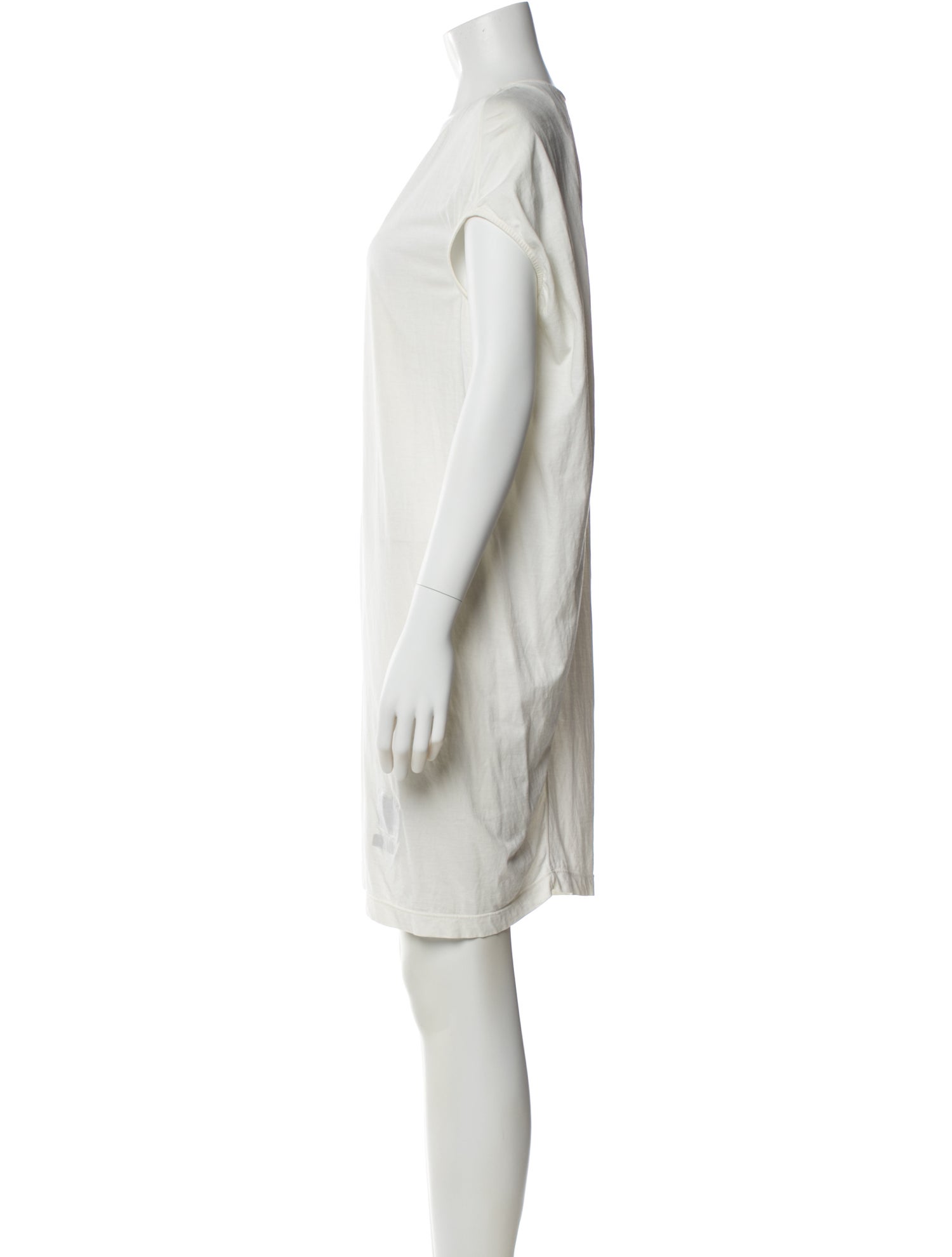 Rick Owens Drkshdw V-Neck Mini Dress