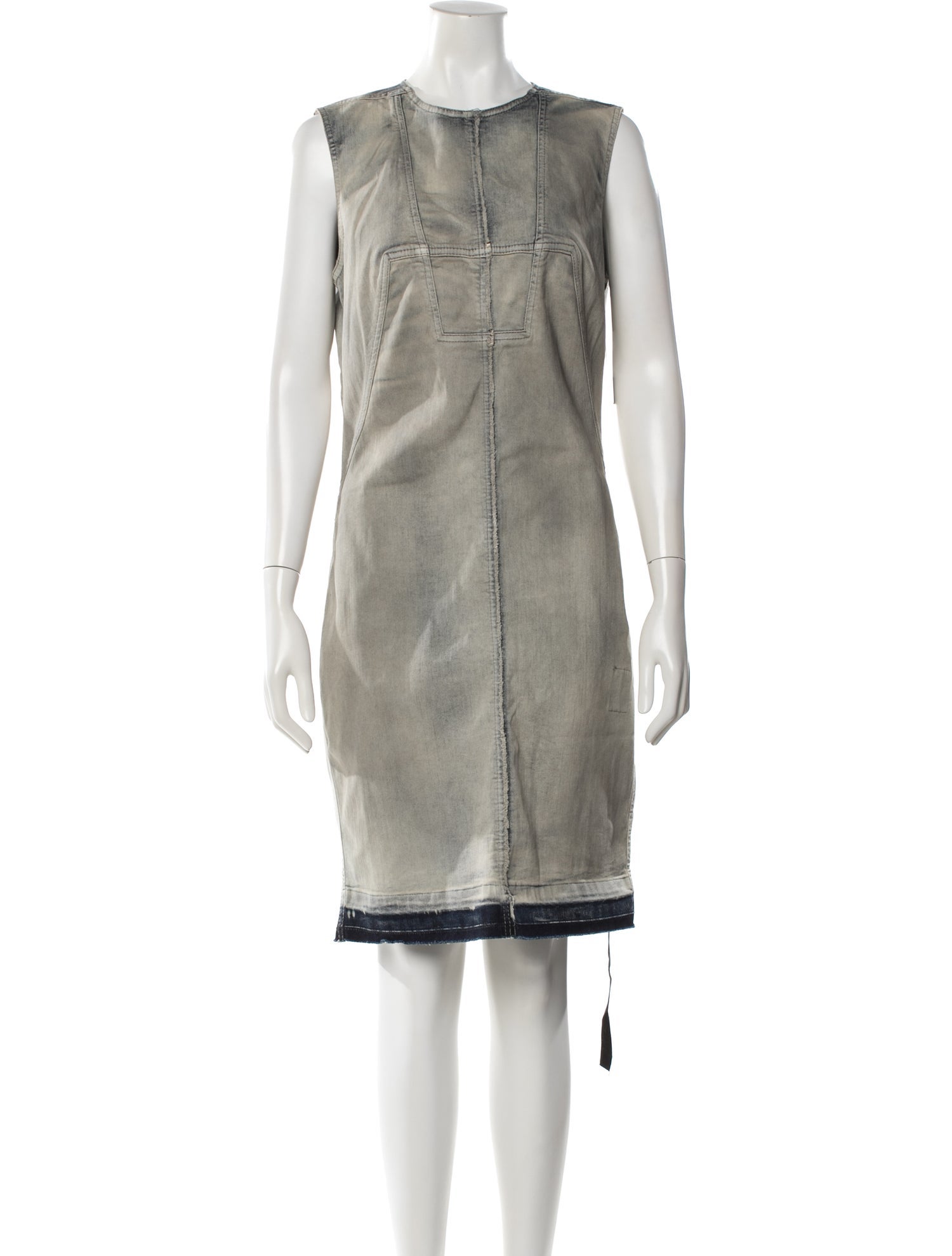 Rick Owens Drkshdw Crew Neck Knee-Length Dress w/ Tags