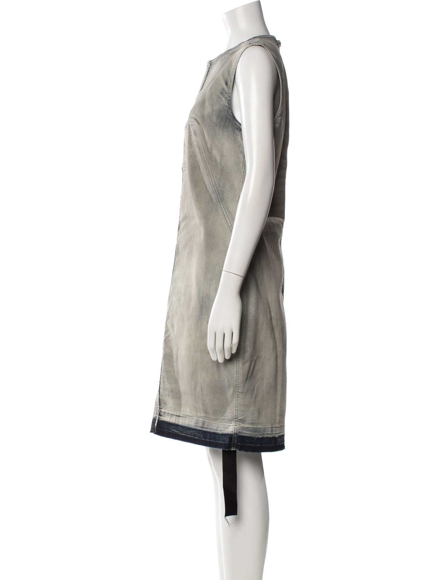 Rick Owens Drkshdw Crew Neck Knee-Length Dress w/ Tags