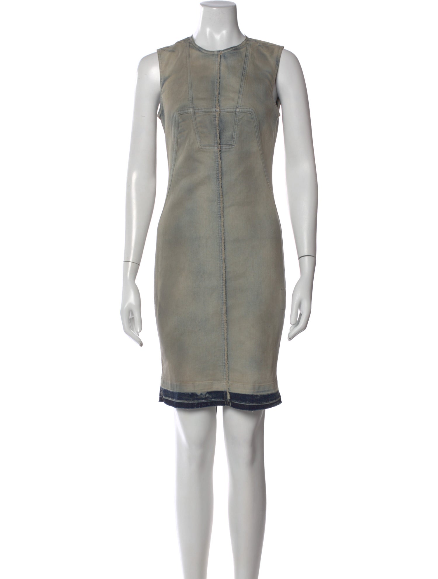 Rick Owens Drkshdw Crew Neck Knee-Length Dress