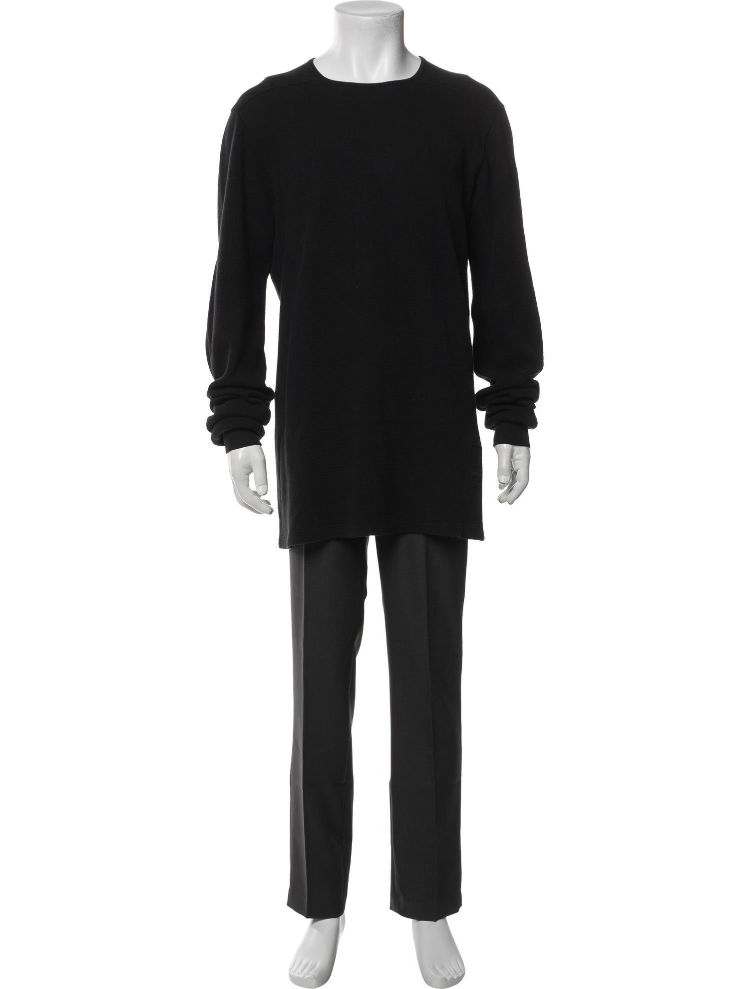 Rick Owens Drkshdw Scoop Neck Long Sleeve T-Shirt