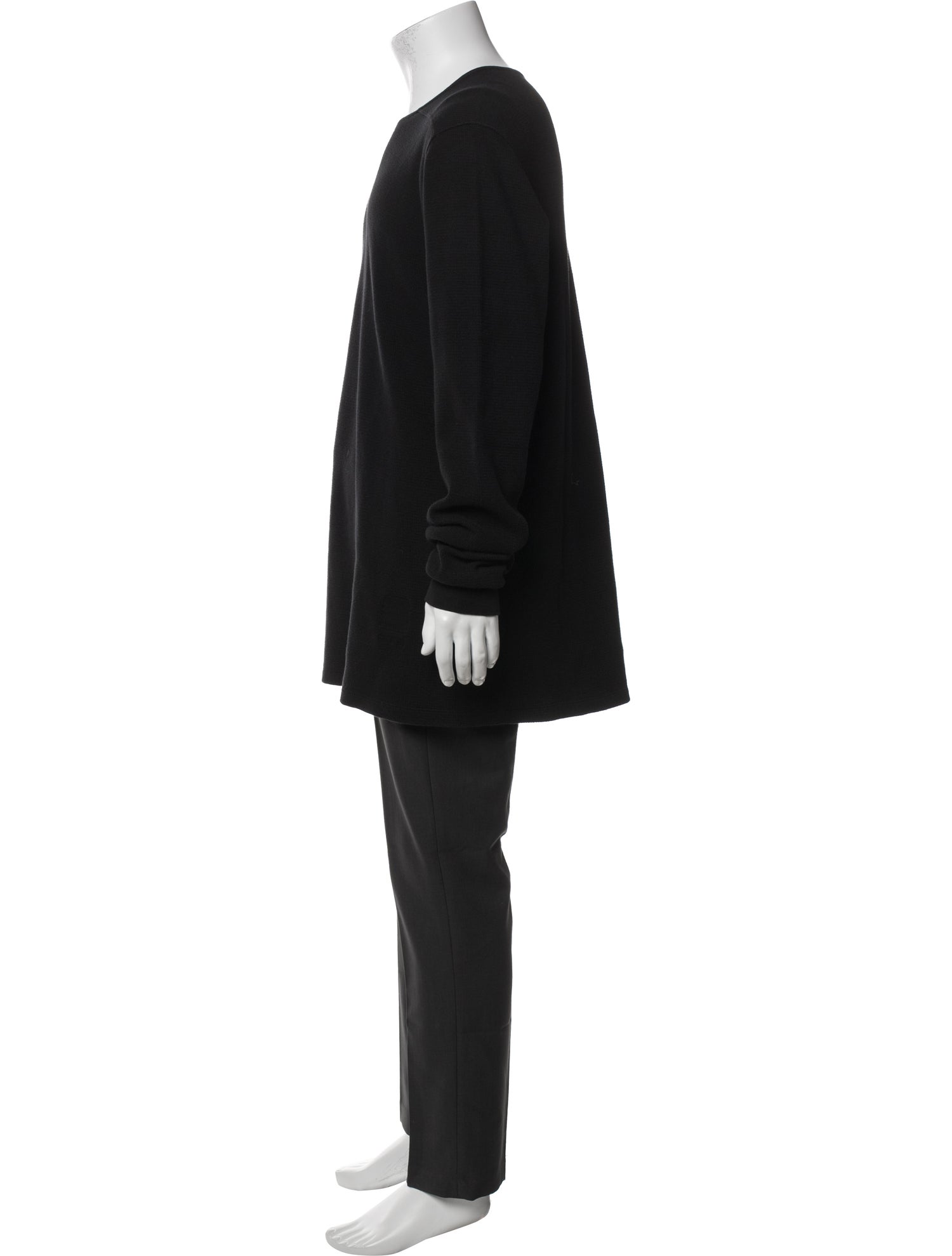 Rick Owens Drkshdw Scoop Neck Long Sleeve T-Shirt