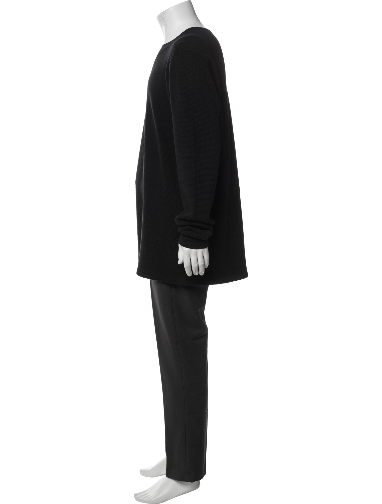 Rick Owens Drkshdw Scoop Neck Long Sleeve T-Shirt