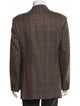 DAKS Wool Plaid Print Blazer