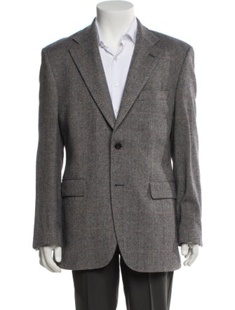 DAKS Wool Cutout Accent Blazer