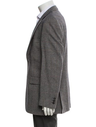 DAKS Wool Cutout Accent Blazer
