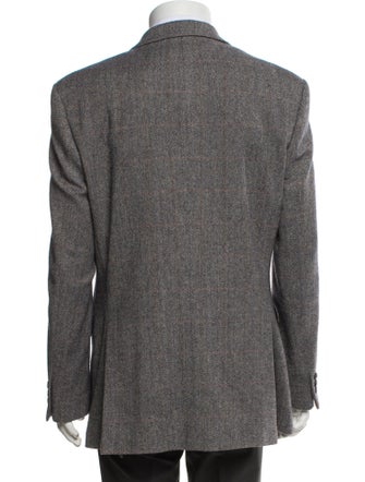 DAKS Wool Cutout Accent Blazer