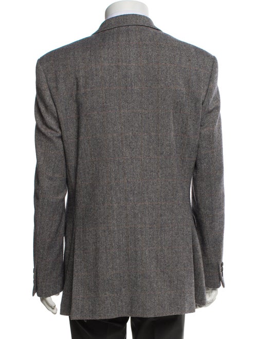 DAKS Wool Cutout Accent Blazer