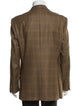 DAKS Wool Plaid Print Blazer