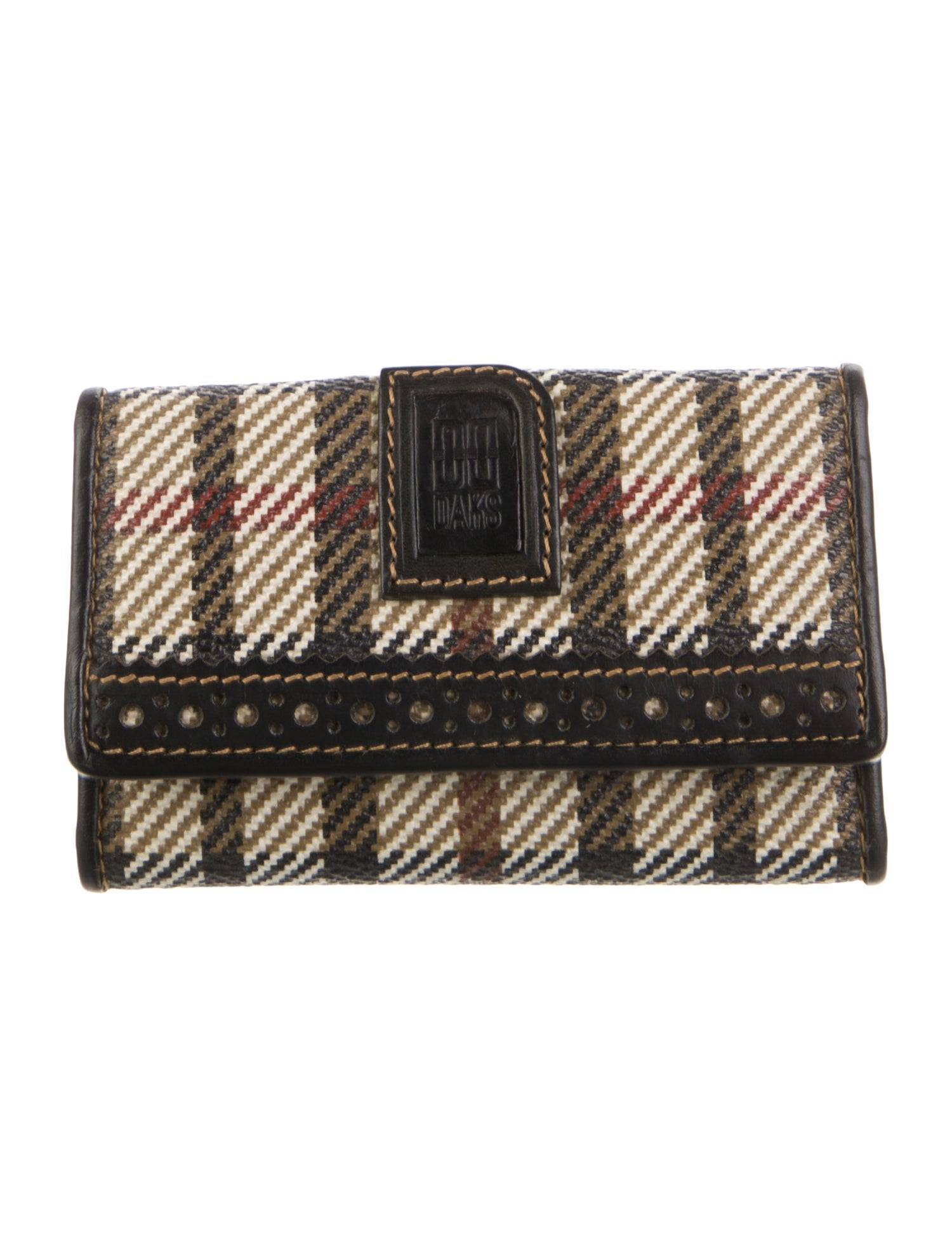 DAKS Leather Bifold Keychain