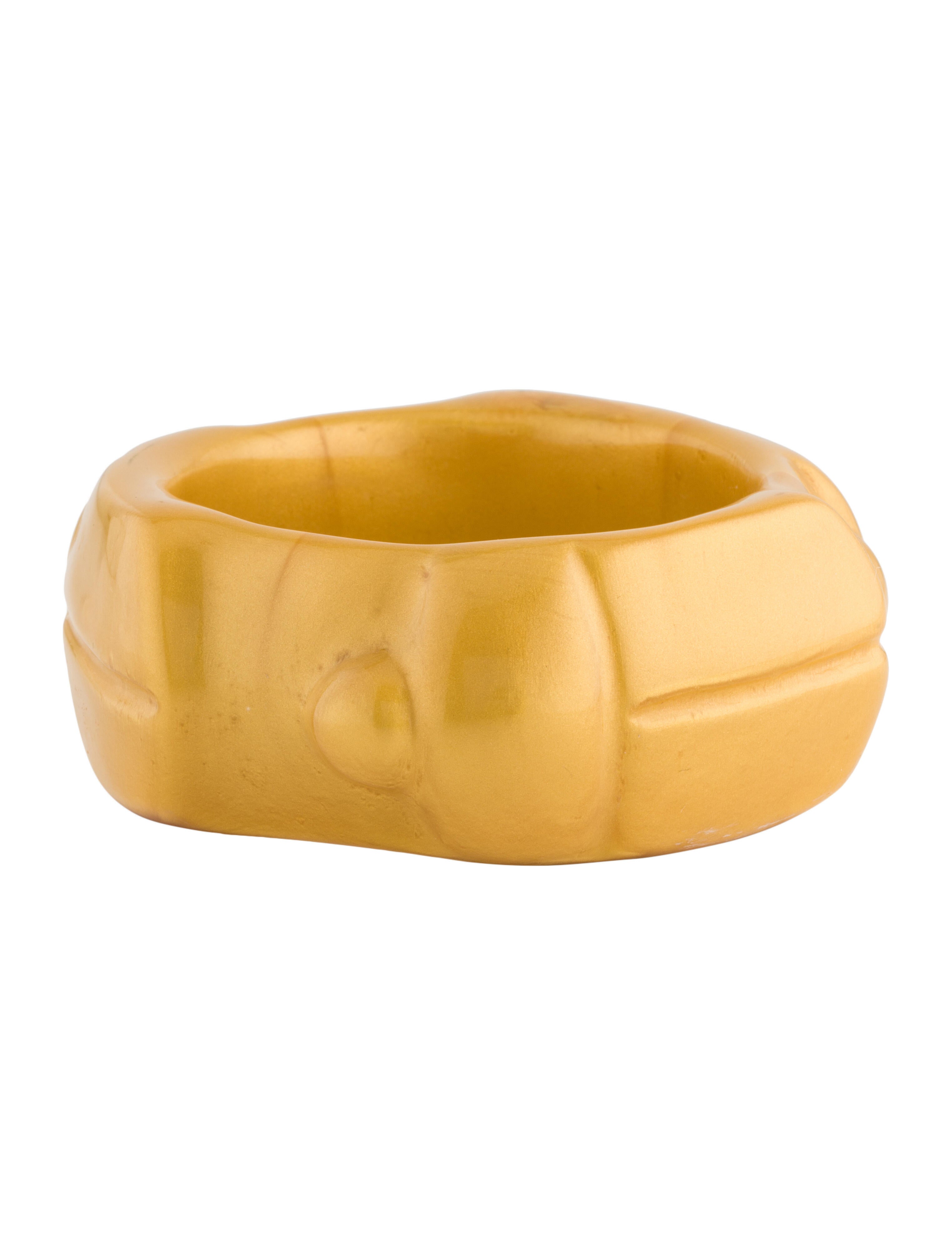 Dinosaur Designs Resin Bangle Bracelet Yellow Bangle