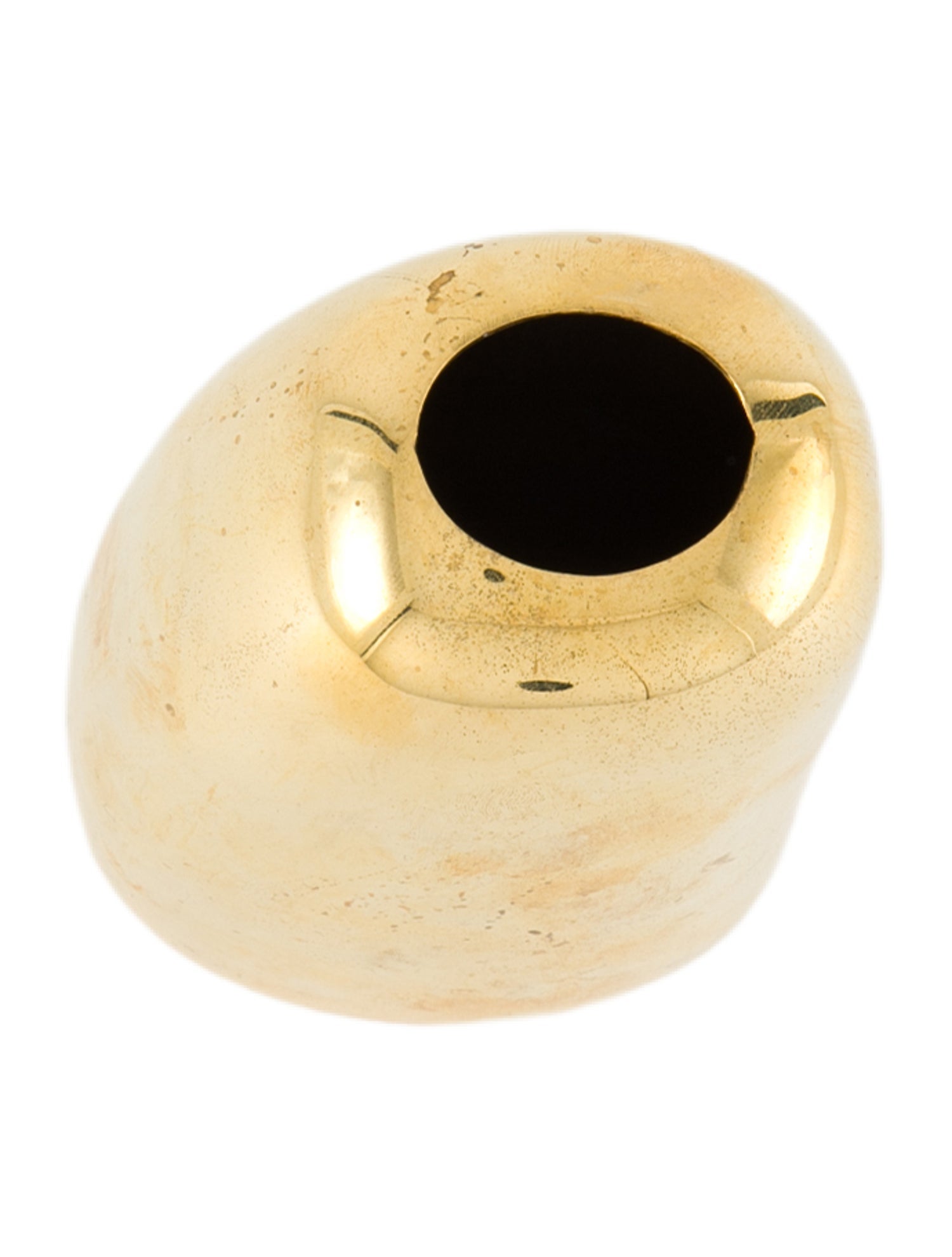 Dinosaur Designs Small Metal Pebble Vase