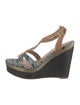 Desigual Printed T-Strap Pumps