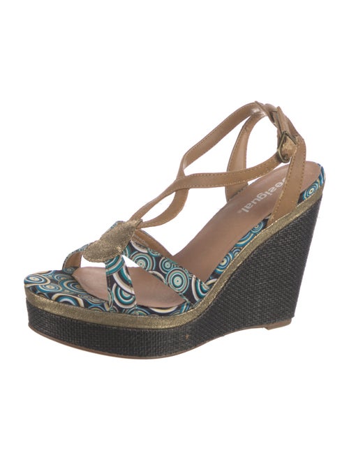 Desigual Printed T-Strap Pumps