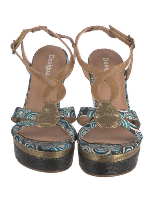 Desigual Printed T-Strap Pumps