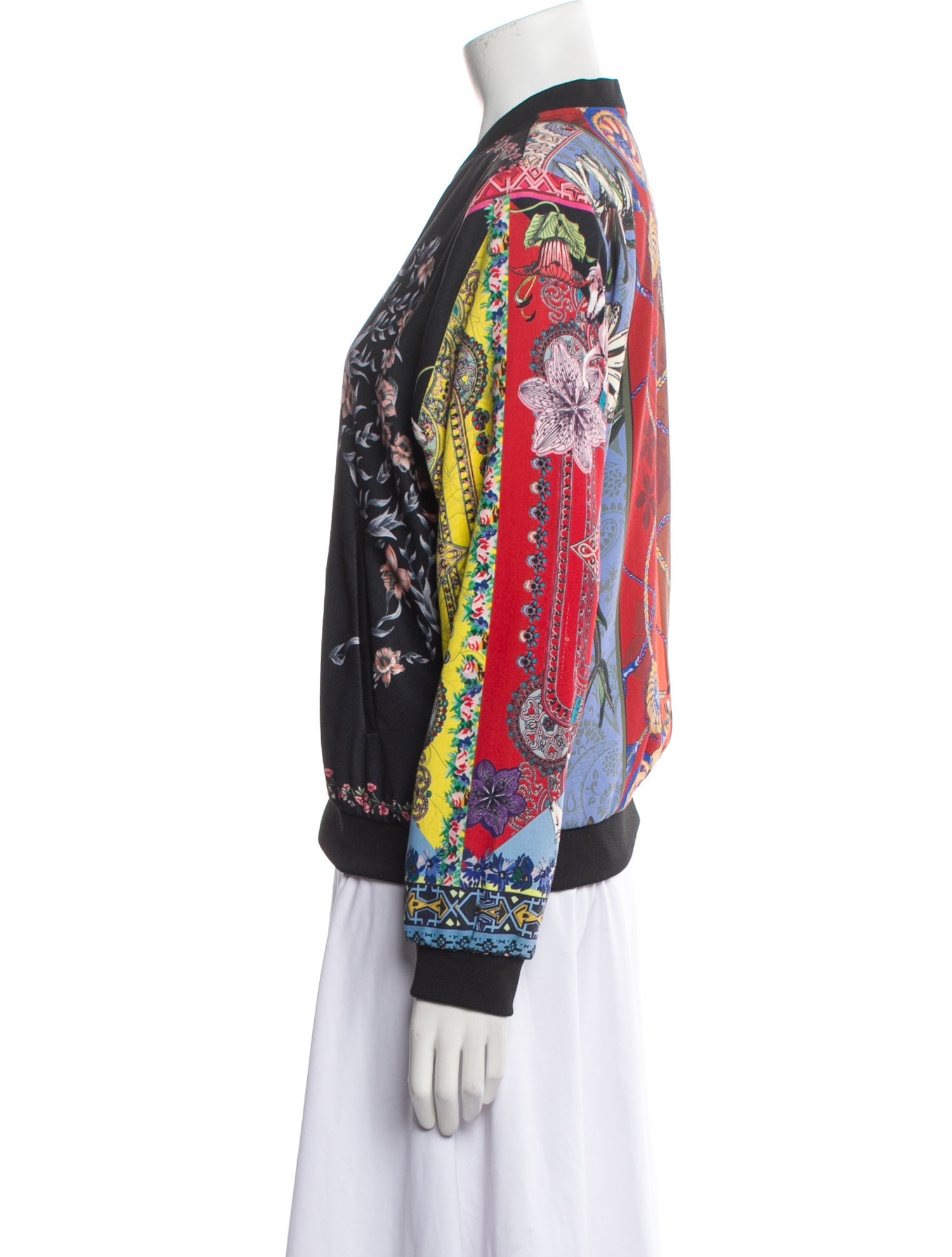 Desigual Silk Printed Bomber Jacket
