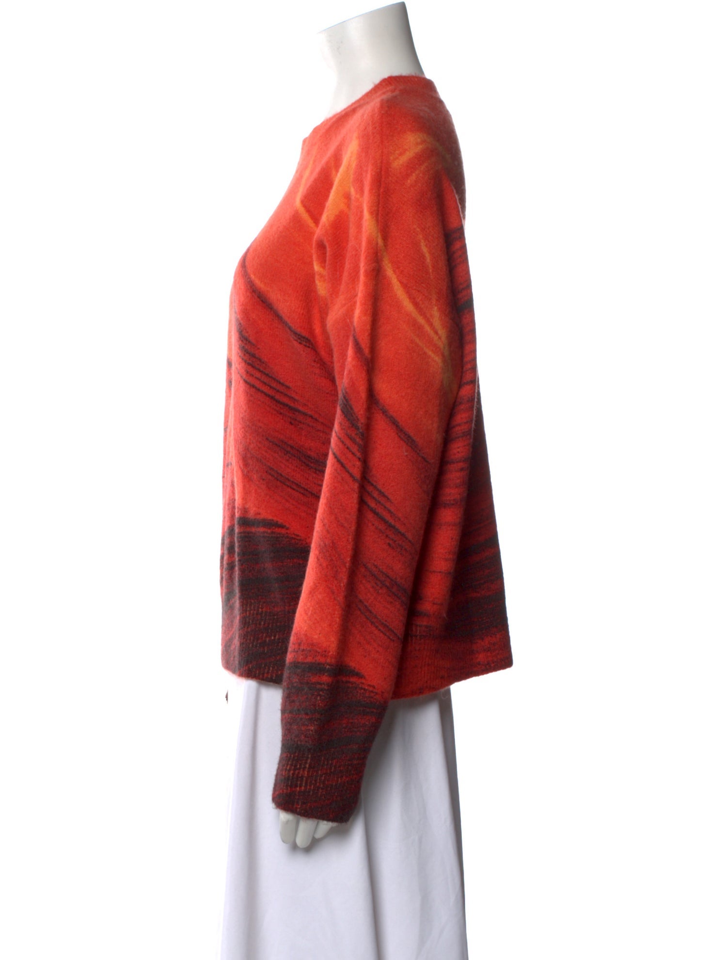 Desigual Printed Crew Neck Sweater