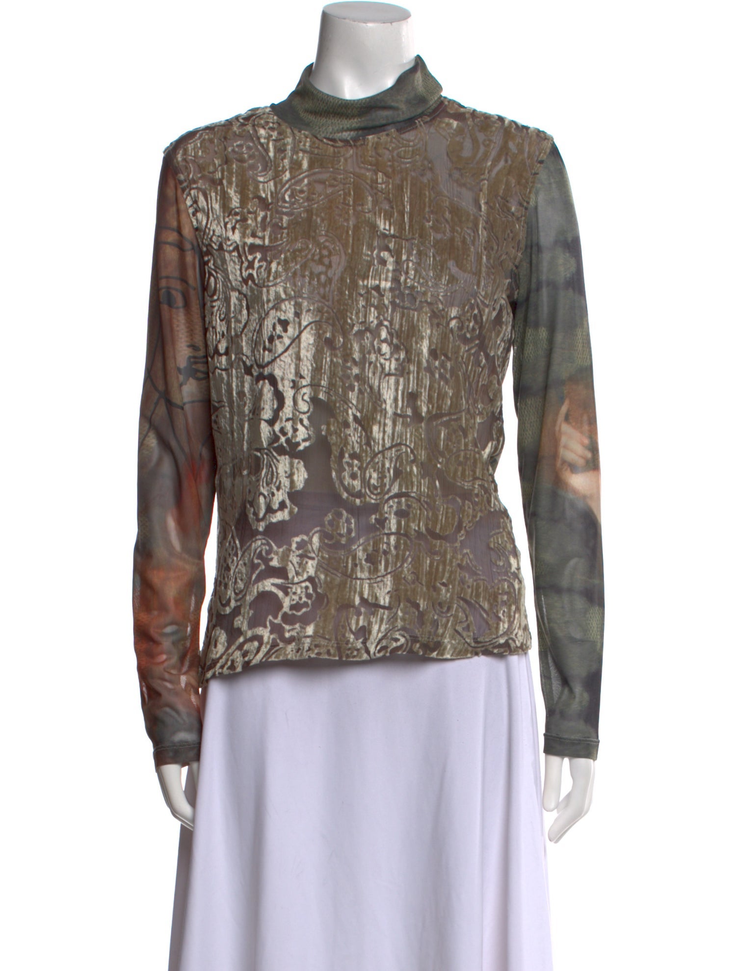 Desigual Silk Printed Top