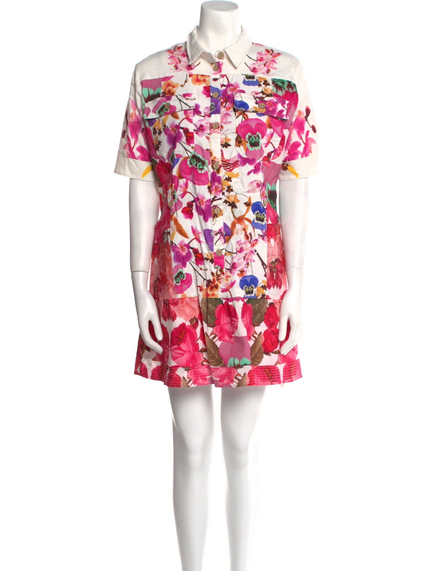 Desigual Floral Print Mini Dress