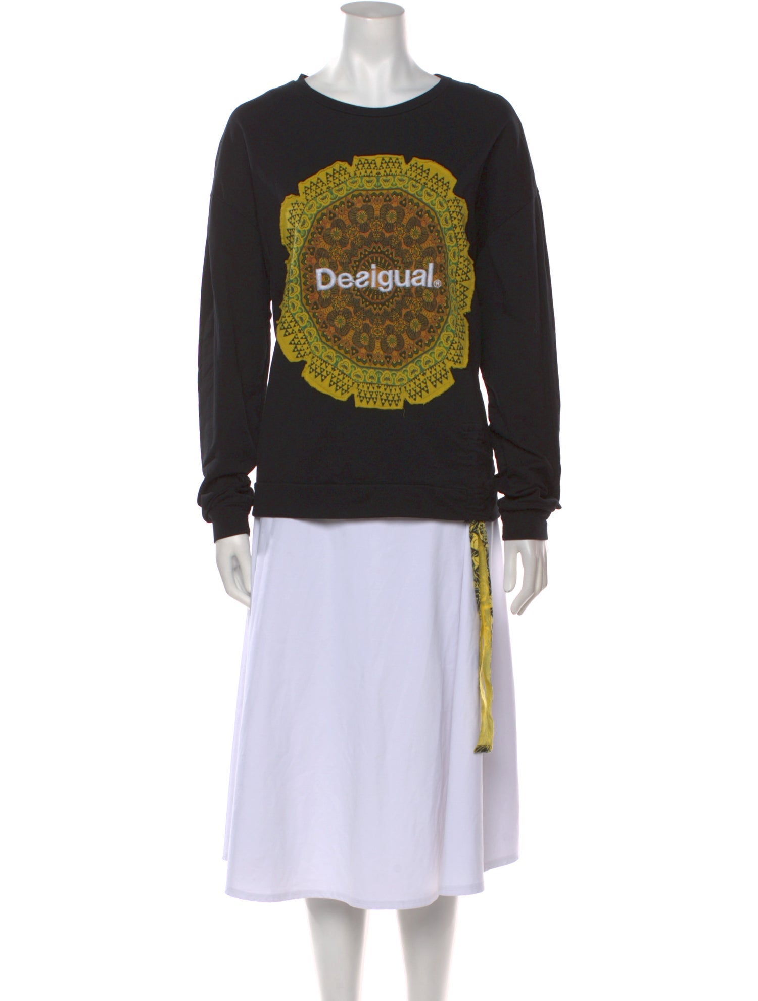 Desigual Graphic Print Crew Neck Sweatshirt