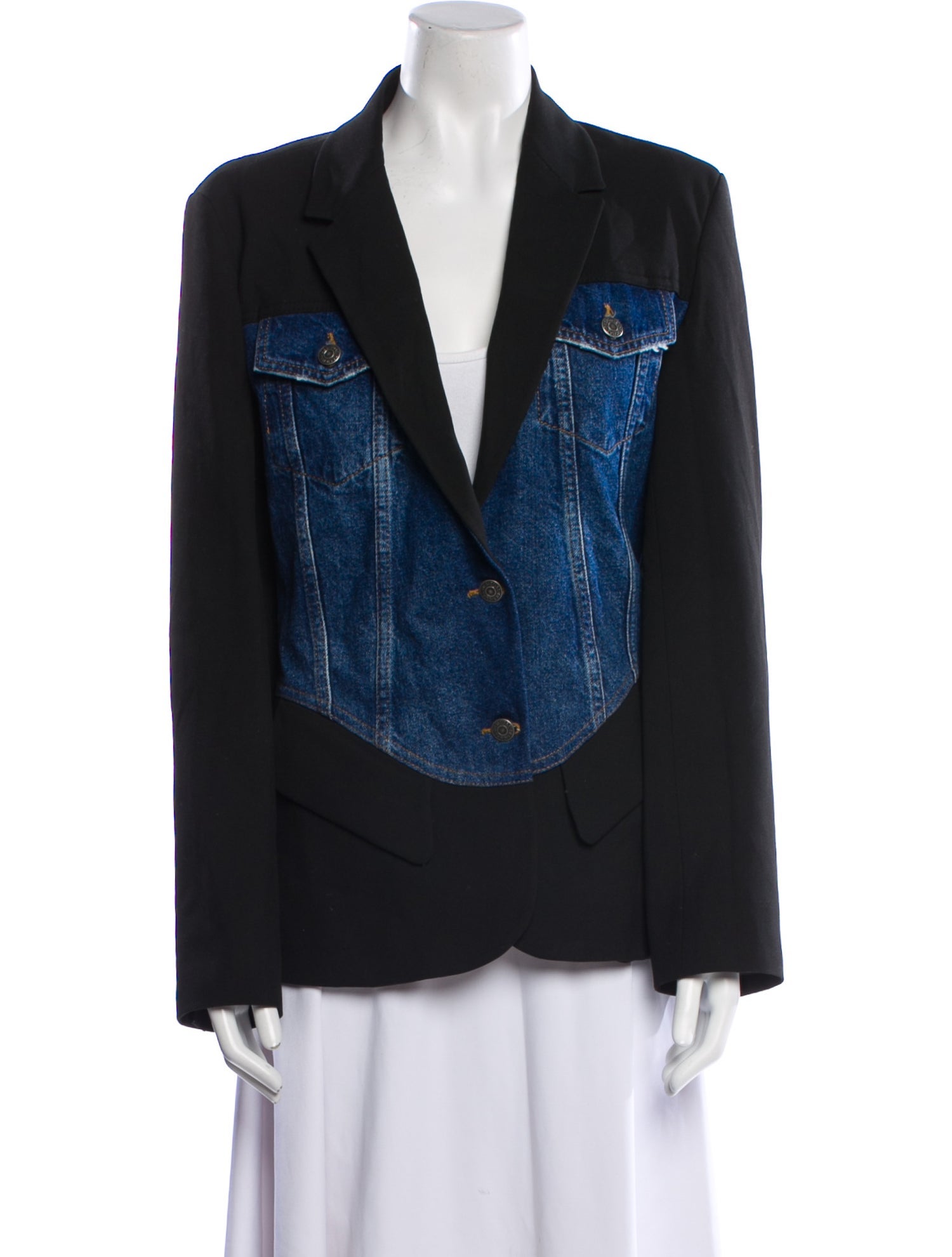 Desigual Colorblock Pattern Blazer
