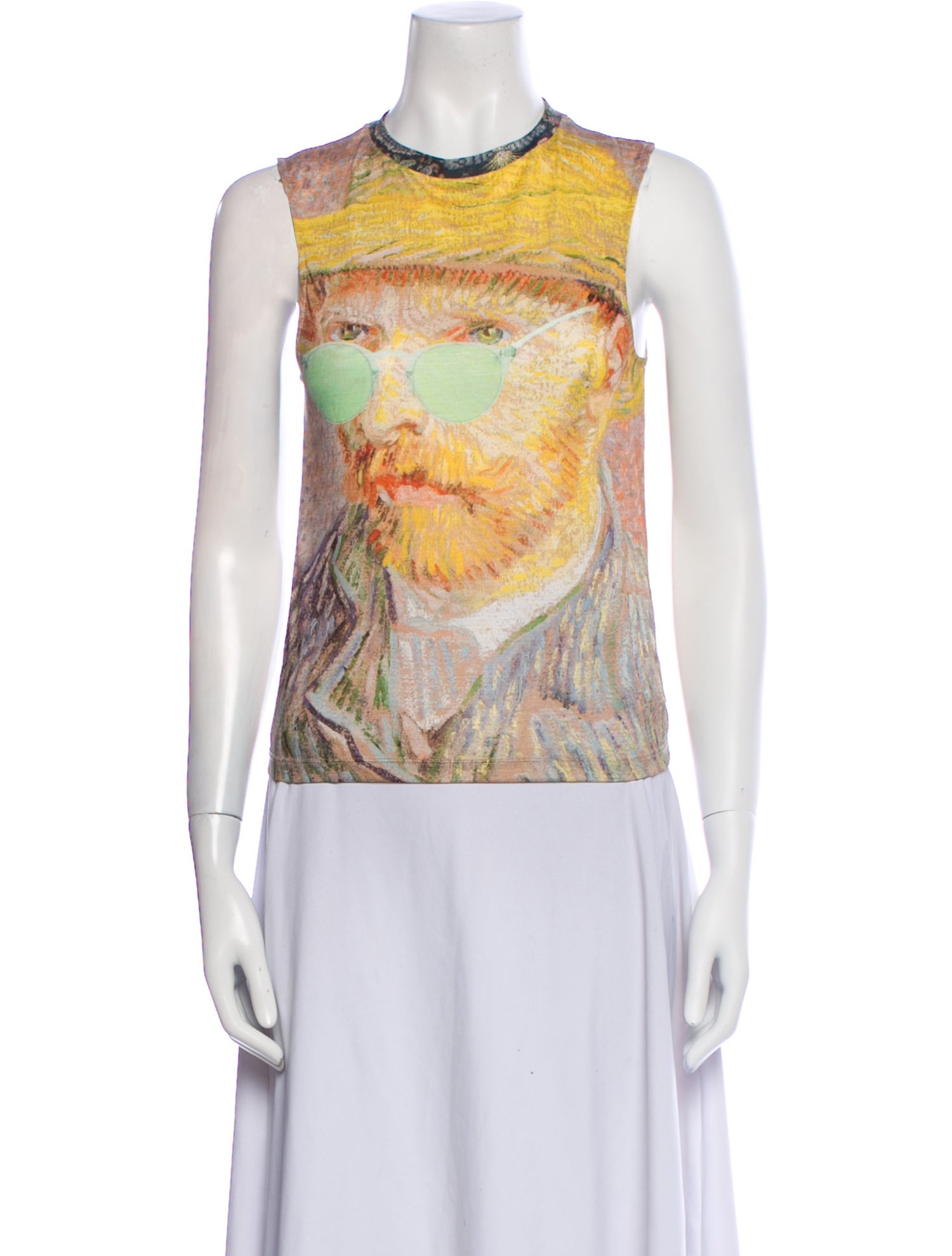 Desigual Printed Crew Neck Top