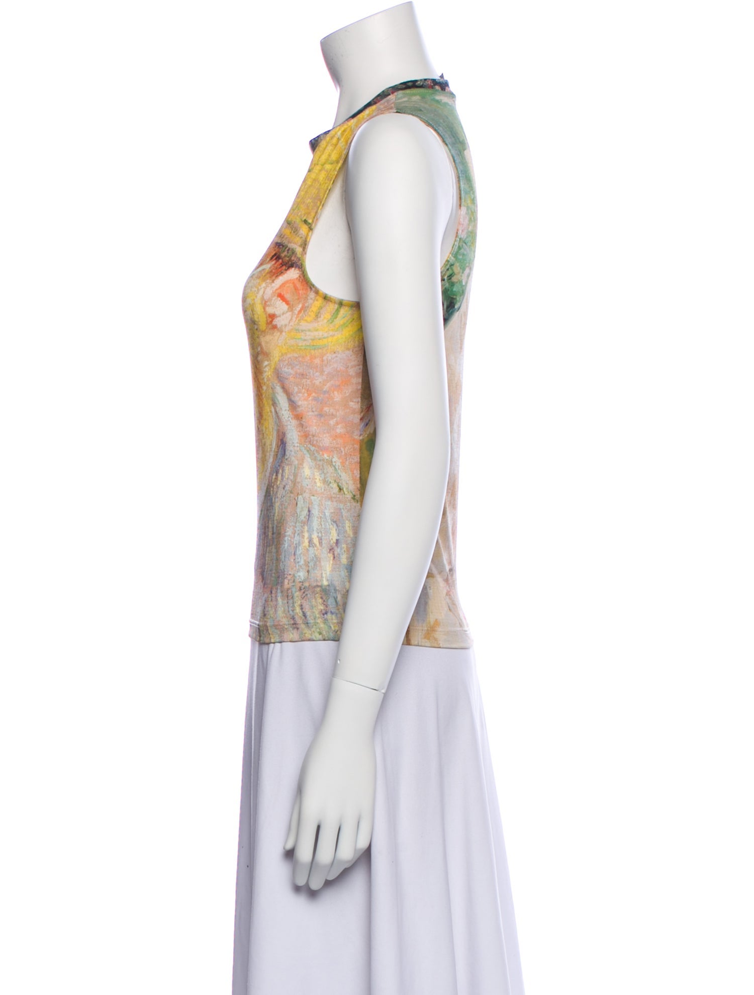 Desigual Printed Crew Neck Top