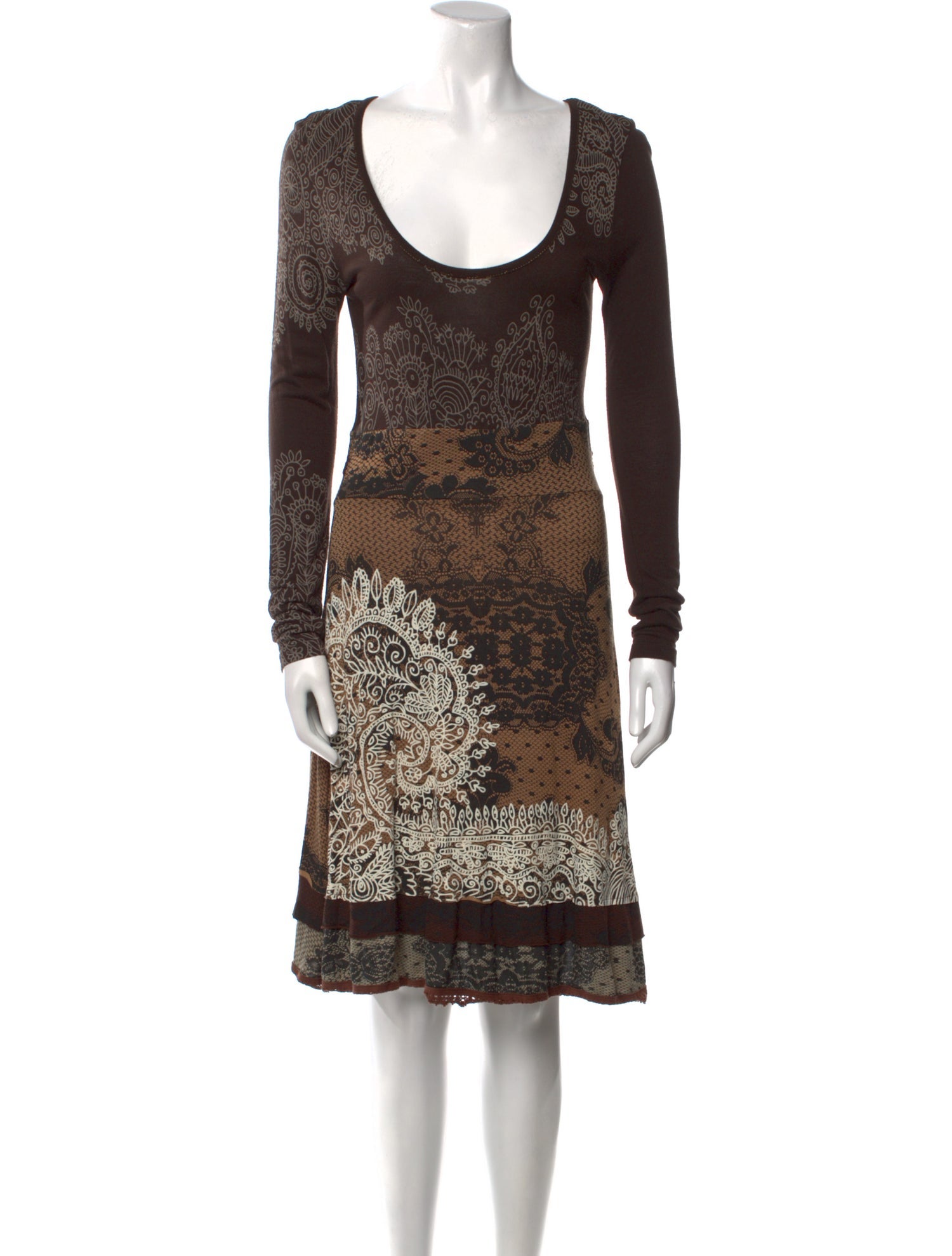 Desigual Printed Knee-Length Dress