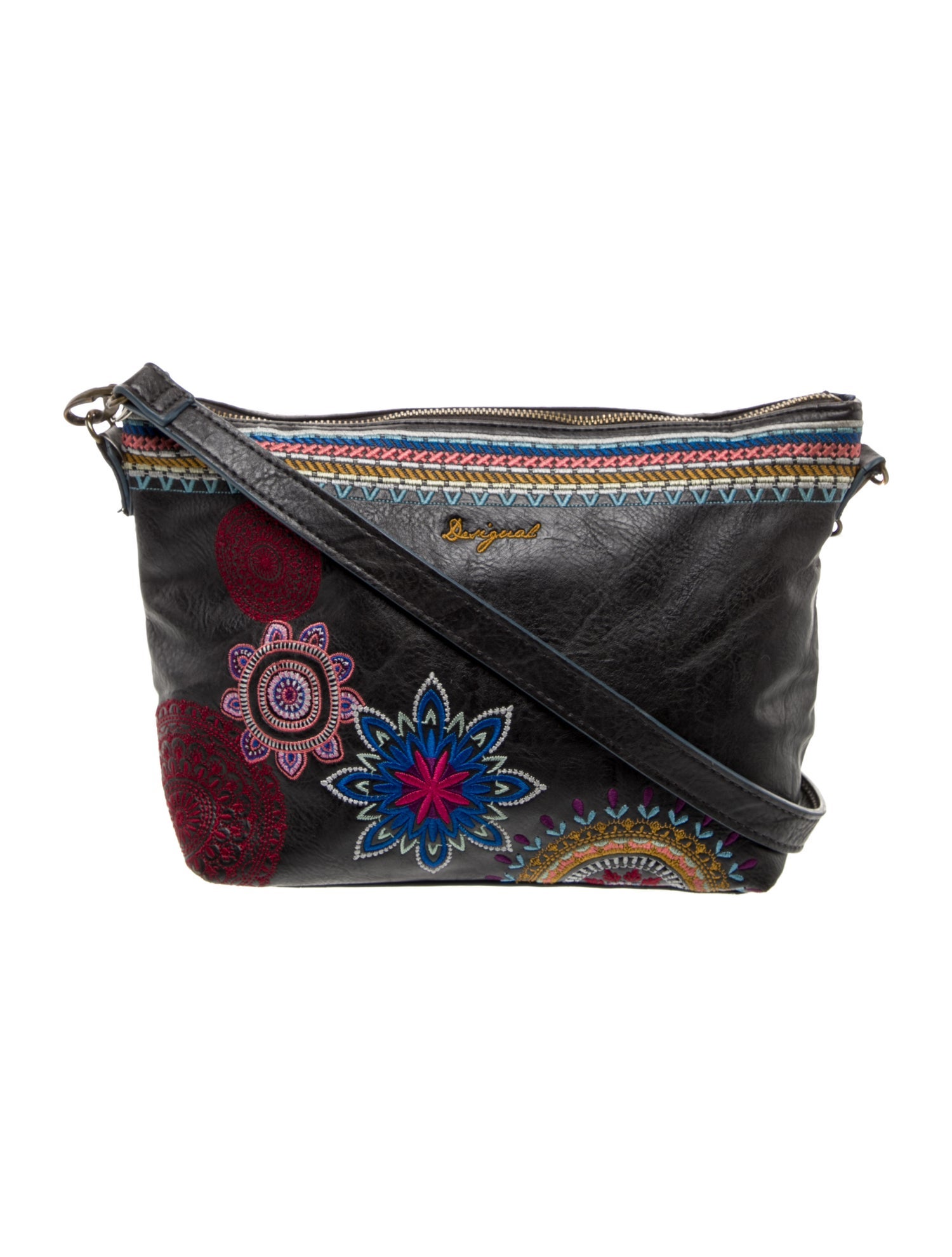 Desigual Leather Messenger Bag