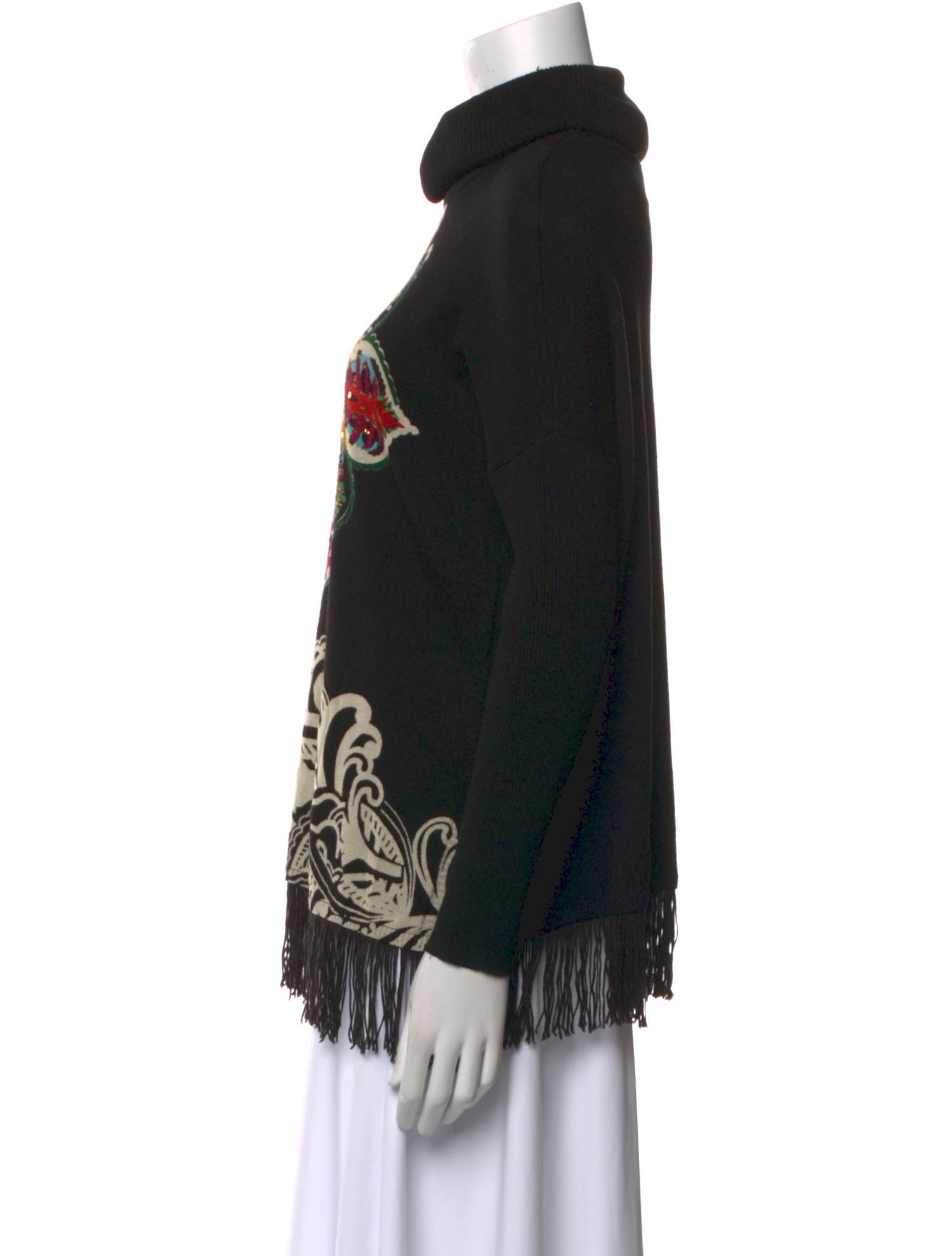 Desigual Printed Turtleneck Sweater