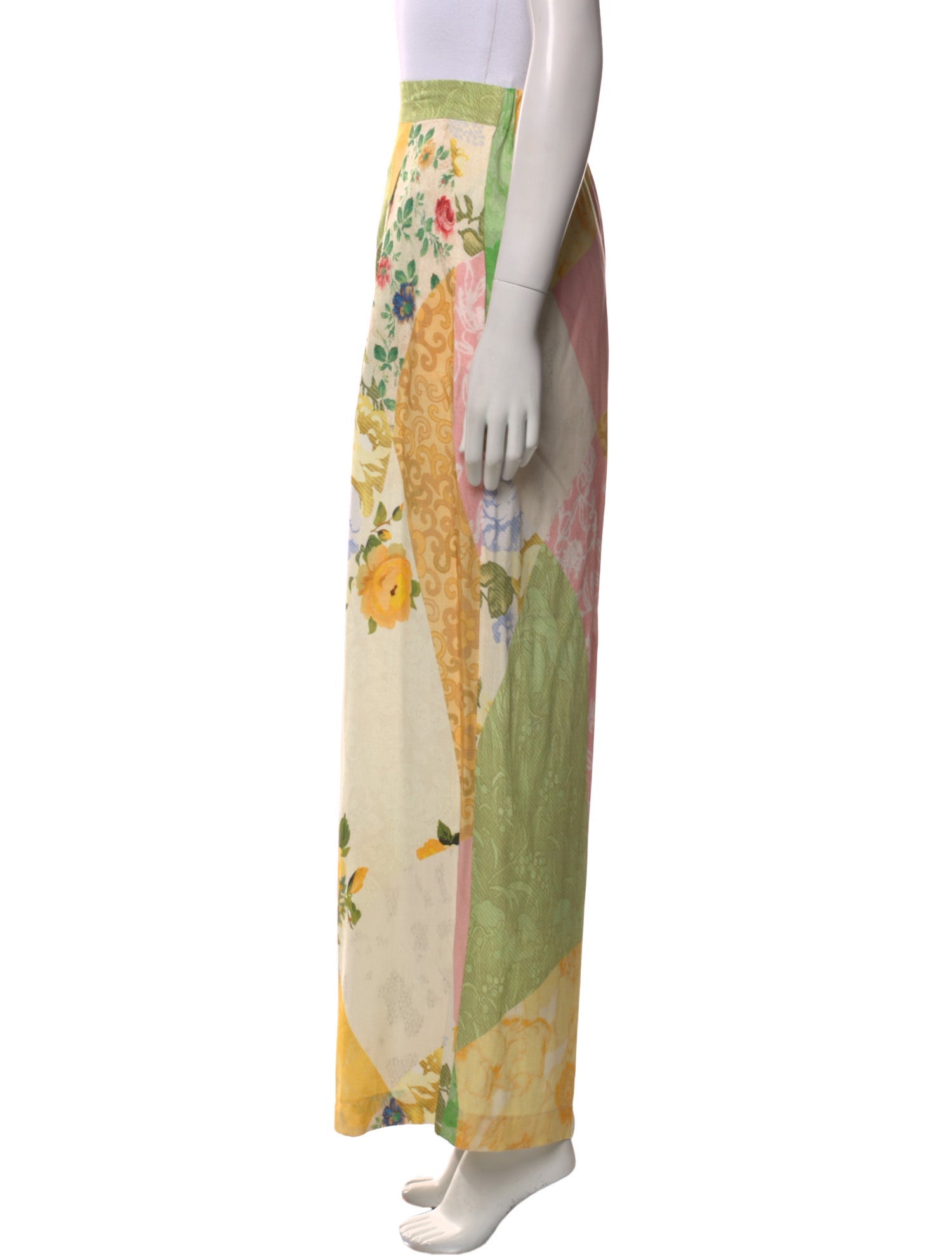 Desigual Floral Print Wide Leg Pants