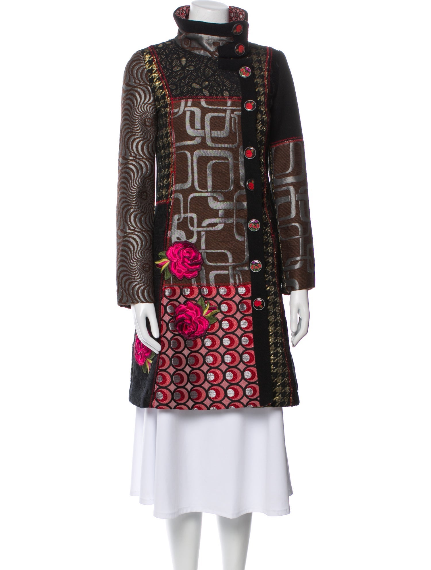 Desigual Printed Trench Coat