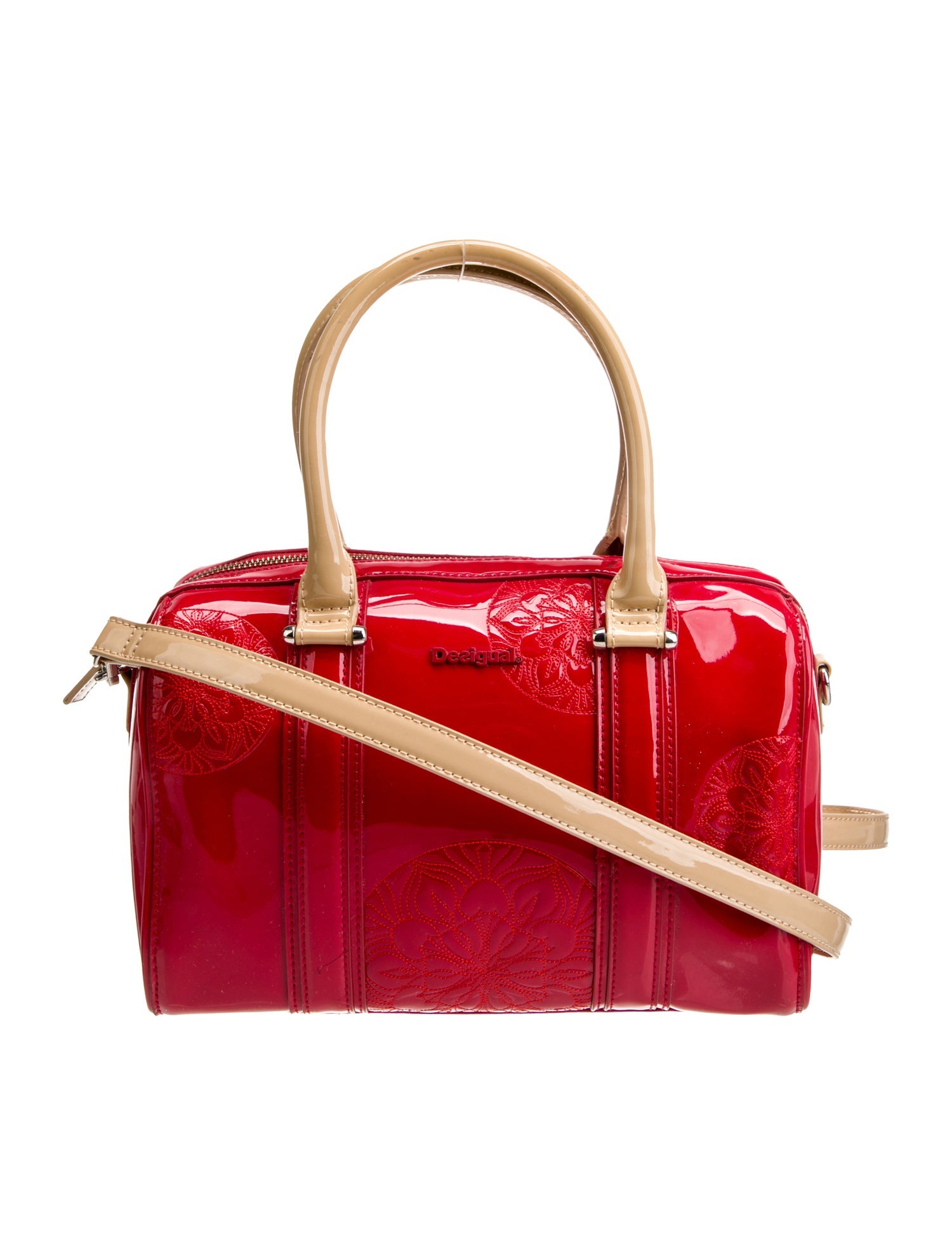 Desigual Patent Leather Top Handle Bag