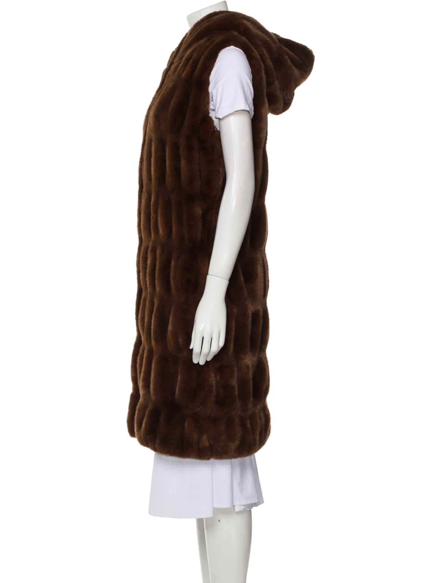 Donna Salyers Faux Fur Animal Print Faux Fur Coat