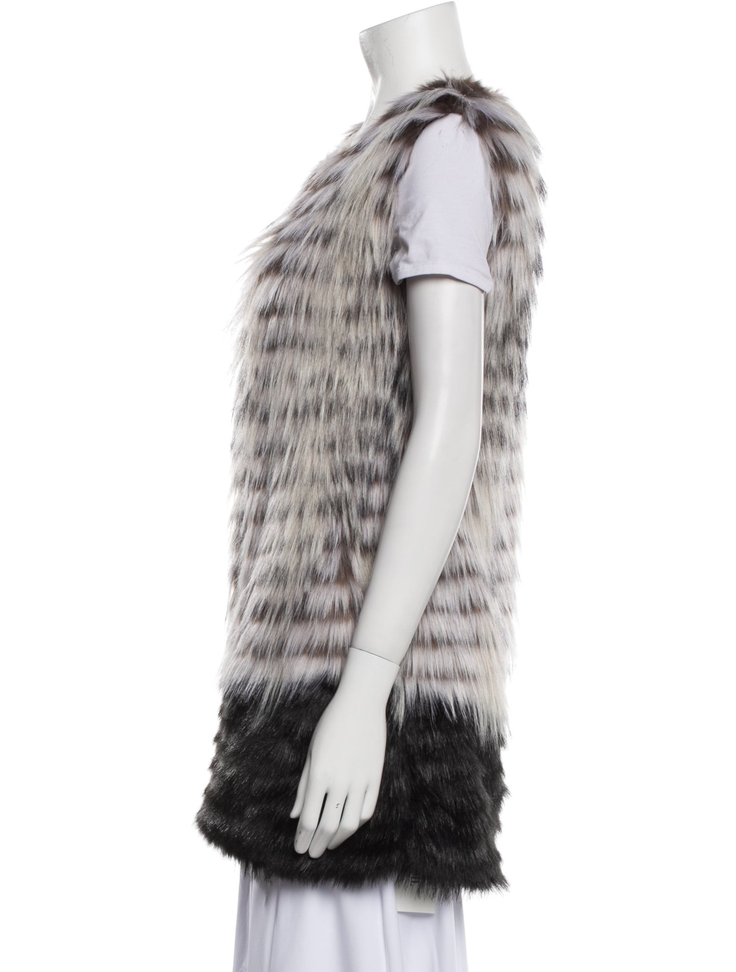 Donna Salyers Faux Fur Printed Vest