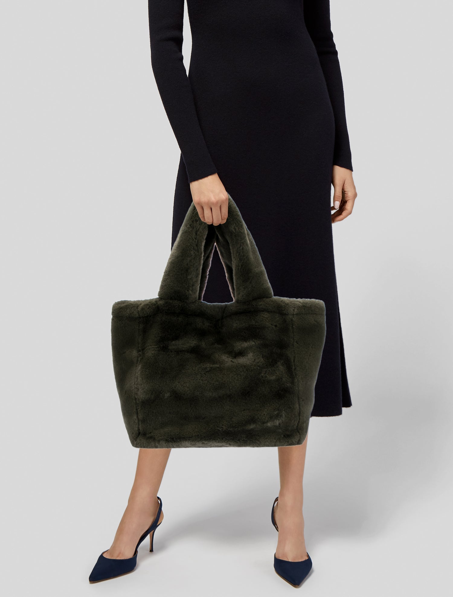 Donna Salyers Faux Fur Shoulder Bag