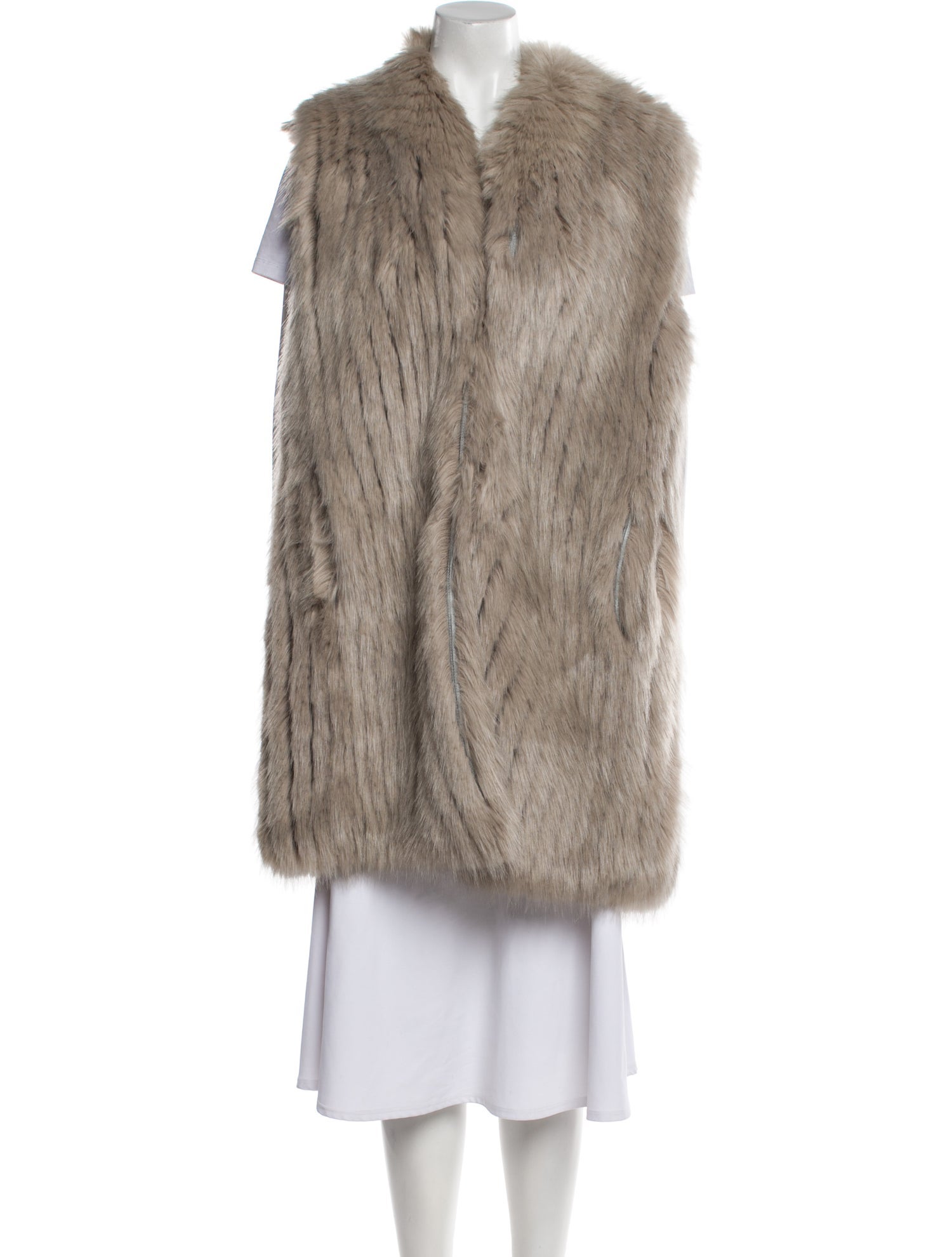 Donna Salyers Faux Fur Vest w/ Tags