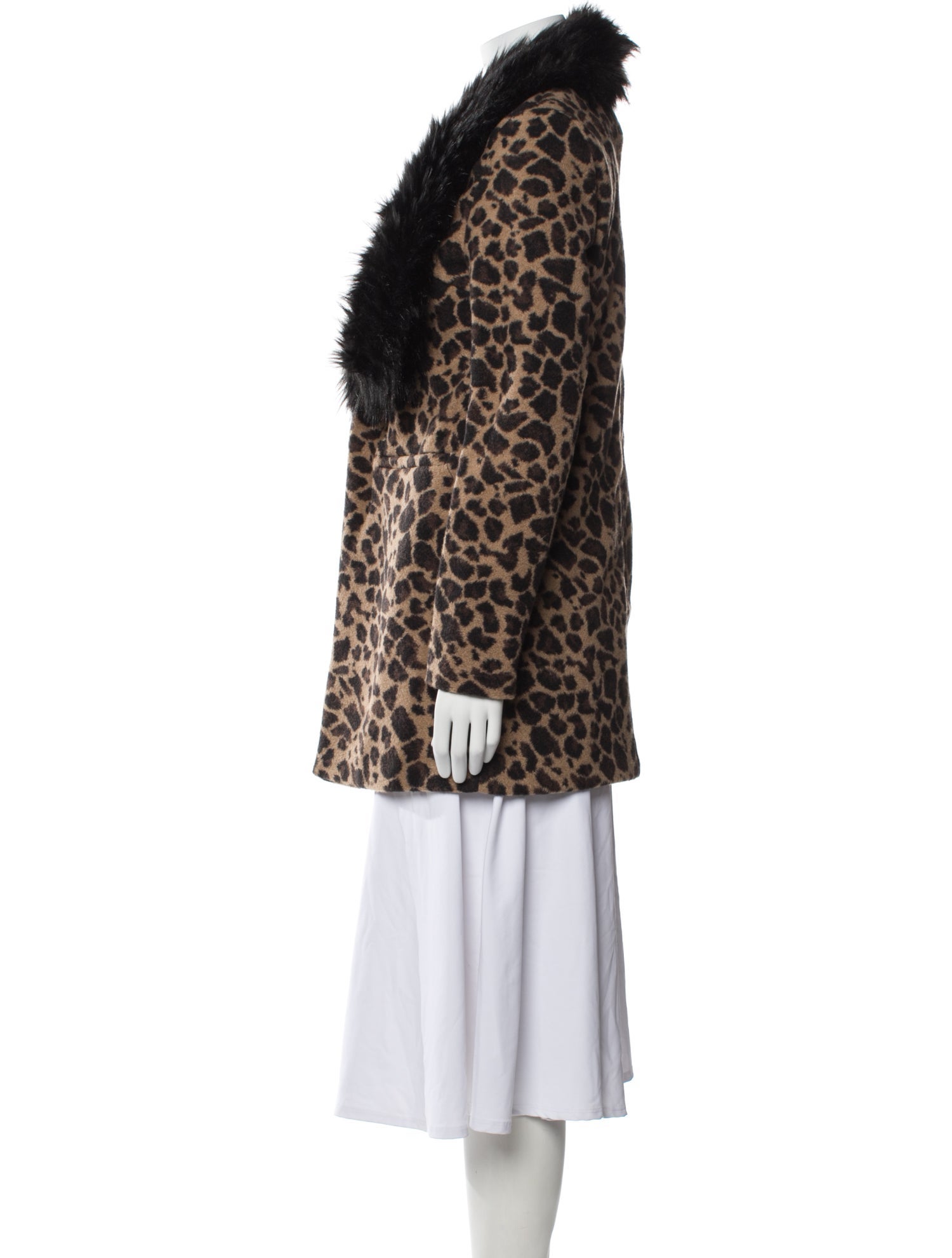 Donna Salyers Animal Print Faux Fur Jacket w/ Tags