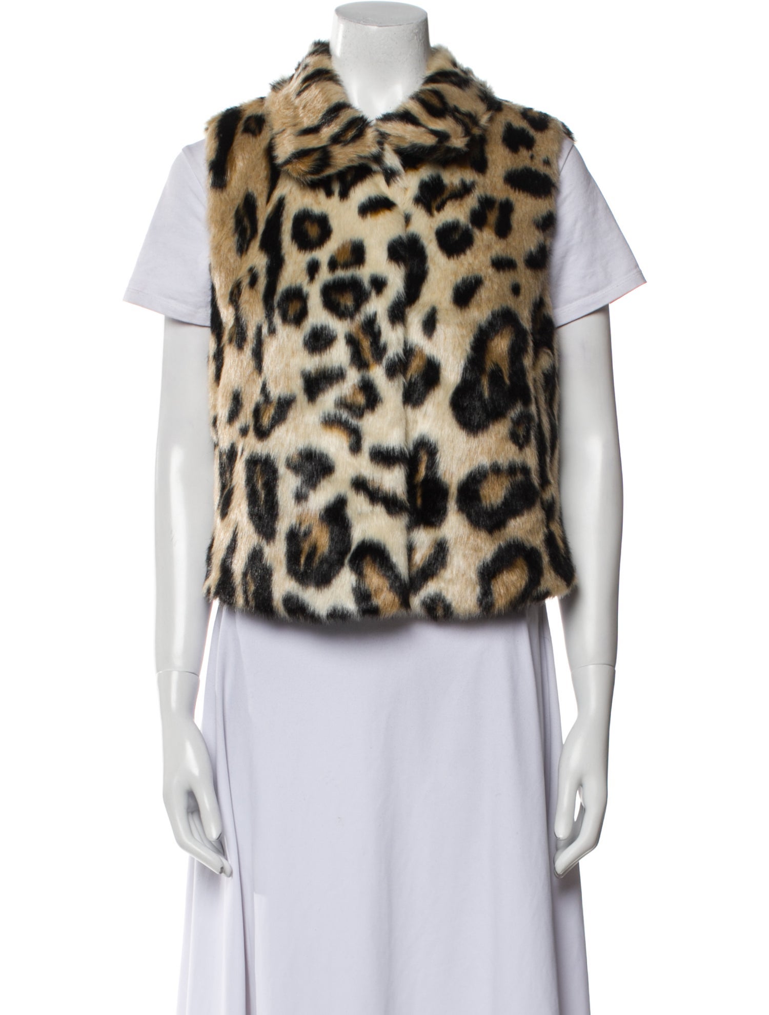 Donna Salyers Fur Animal Print Vest