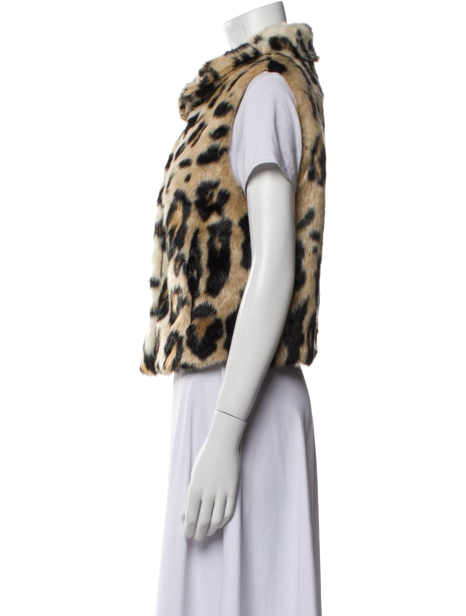 Donna Salyers Fur Animal Print Vest