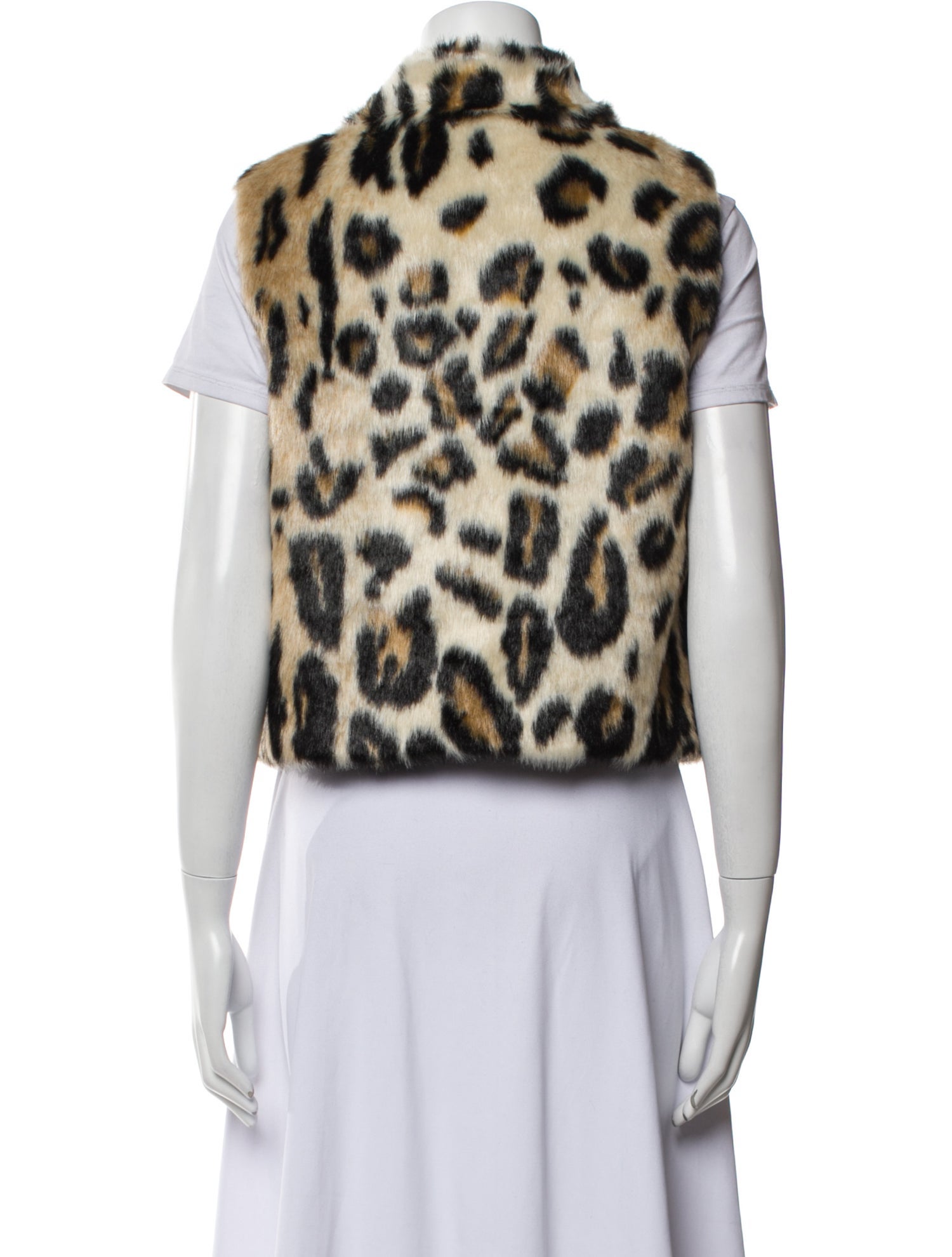 Donna Salyers Fur Animal Print Vest