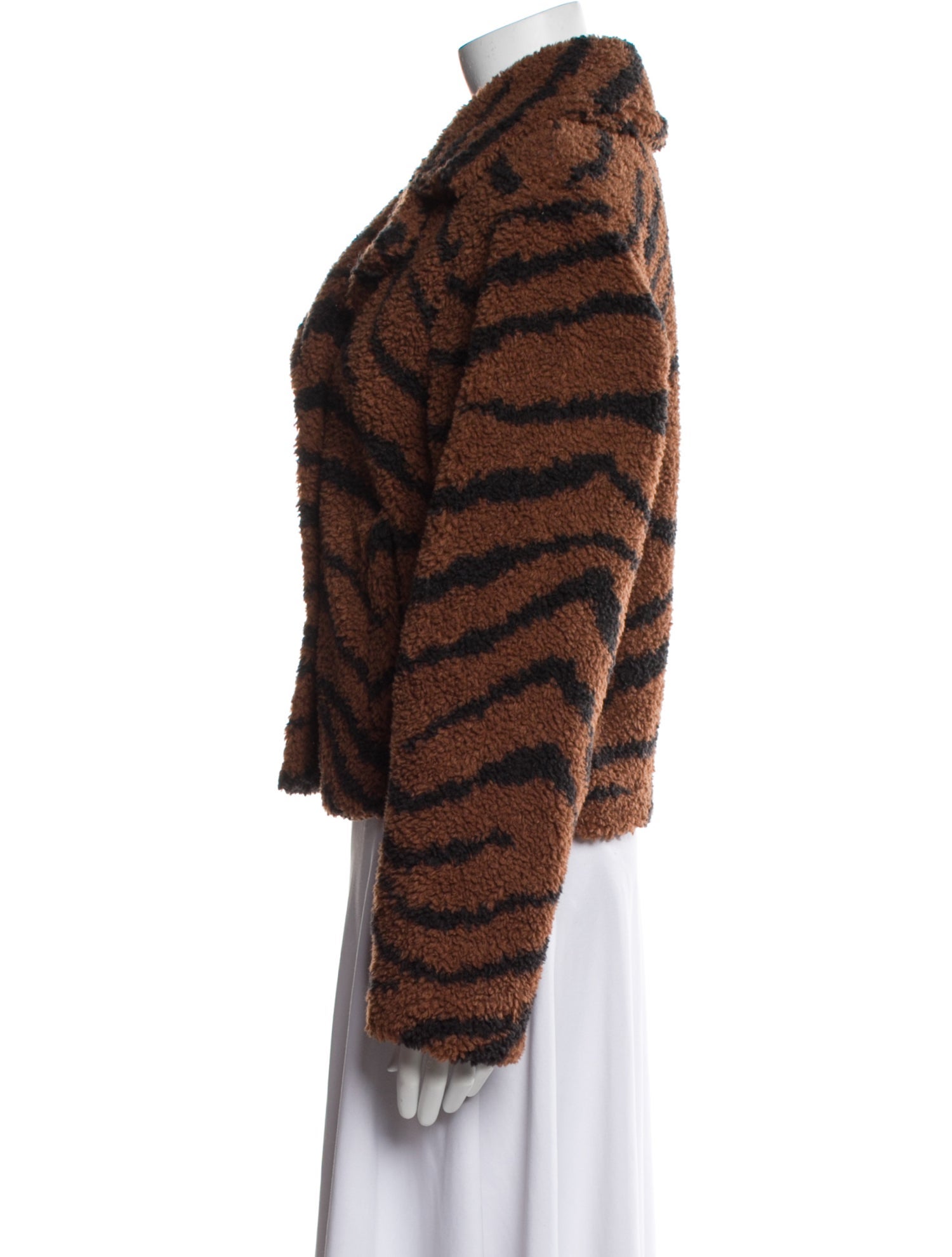 Donna Salyers Animal Print Faux Fur Jacket