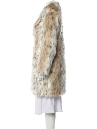 Donna Salyers Animal Print Faux Fur Coat