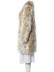 Donna Salyers Animal Print Faux Fur Coat