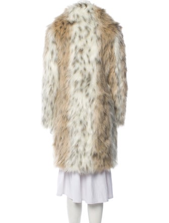 Donna Salyers Animal Print Faux Fur Coat