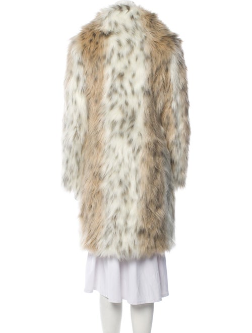Donna Salyers Animal Print Faux Fur Coat
