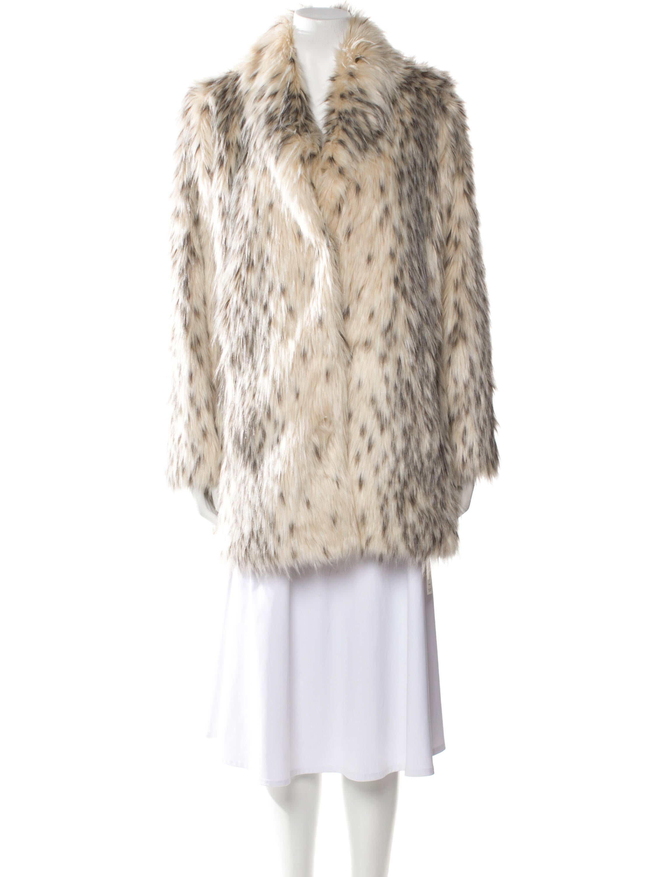 Donna Salyers Animal Print Faux Fur Jacket