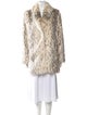 Donna Salyers Animal Print Faux Fur Jacket