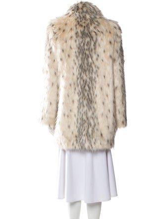 Donna Salyers Animal Print Faux Fur Jacket